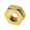 Prime-Line Machine Screw Nut, #6-32, Brass, Plain, 50 PK 9074021 - alternate 1